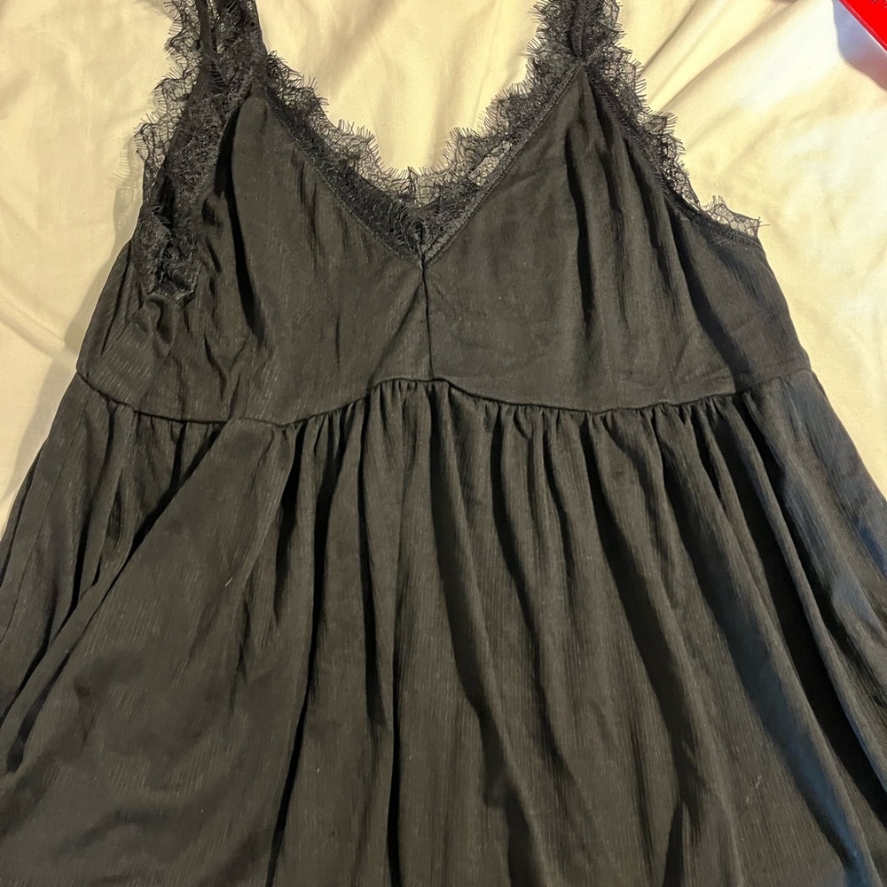Hayden Black Lace Detail Top
